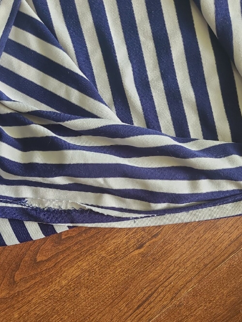 Ralph Lauren Navy & White Striped Racerback Swim Suit Cover Up Size L - Picture 4 of 7